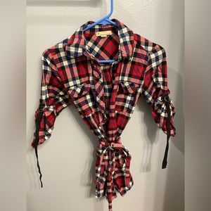 Plaid top